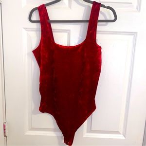 Never Worn Crushed Velvet Good American Body Suit